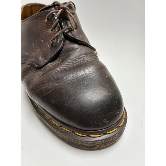VINTAGE Doc Martens Oxford Shoes Made in England Leather Mens 11 Brown Oxford